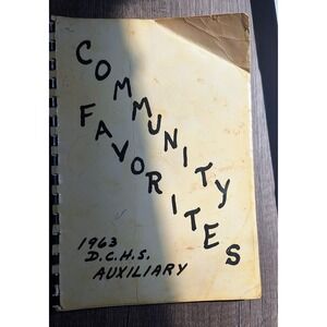 Vtg 1963 Community Favorites Cookbook Dakota Christian High School SD 1st Ed